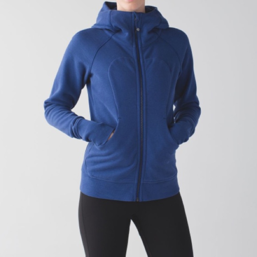 Lululemon Scuba Hoodie III in Heathered Sapphire Blue